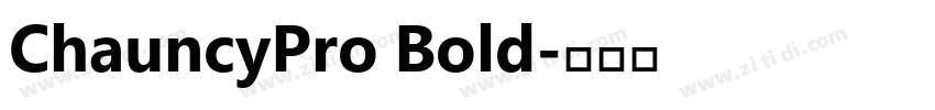 ChauncyPro Bold字体转换